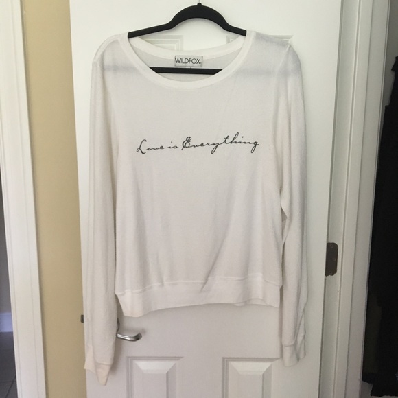 Wildfox Sweaters - Wildfox “Love is everything” BBJ